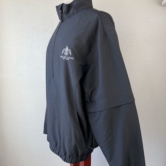 Cutter Buck Windtec Circling Raven Golf Course Half Zip Jacket Size M EUC - Picture 4 of 10